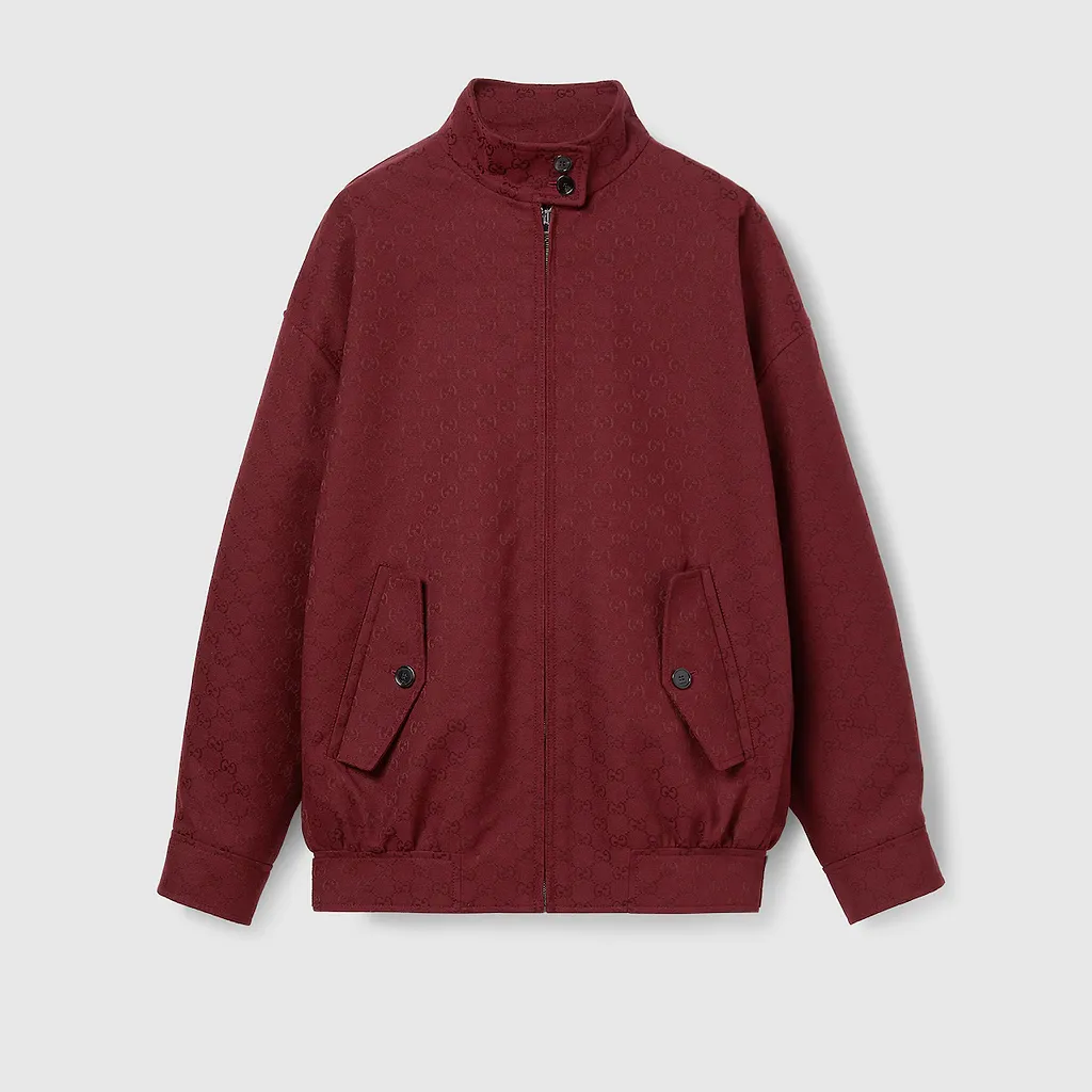 Gg Canvas Bomber Jacket