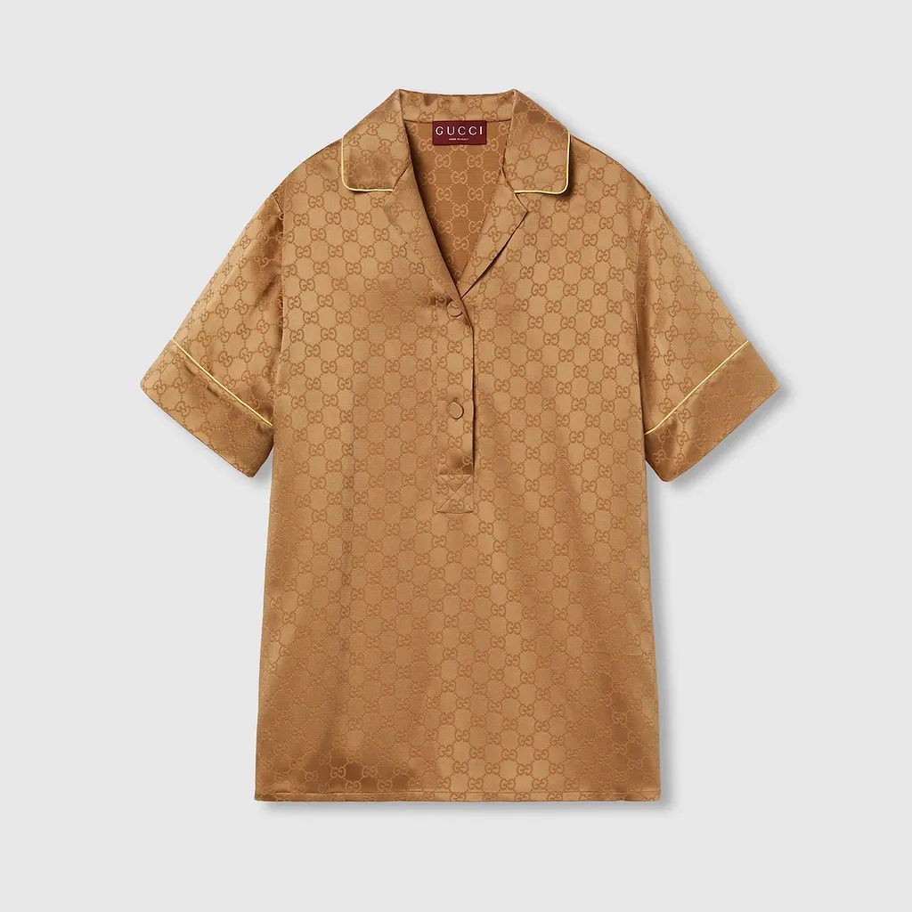 Gg Satin Shirt