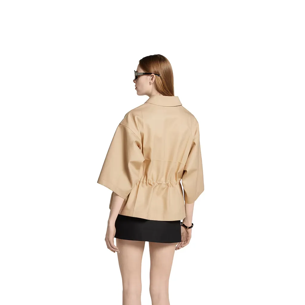 Cotton Gabardine Short Sleeve Jacket