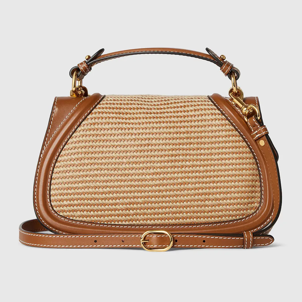 Gucci Blondie Woven Medium Top Handle Bag