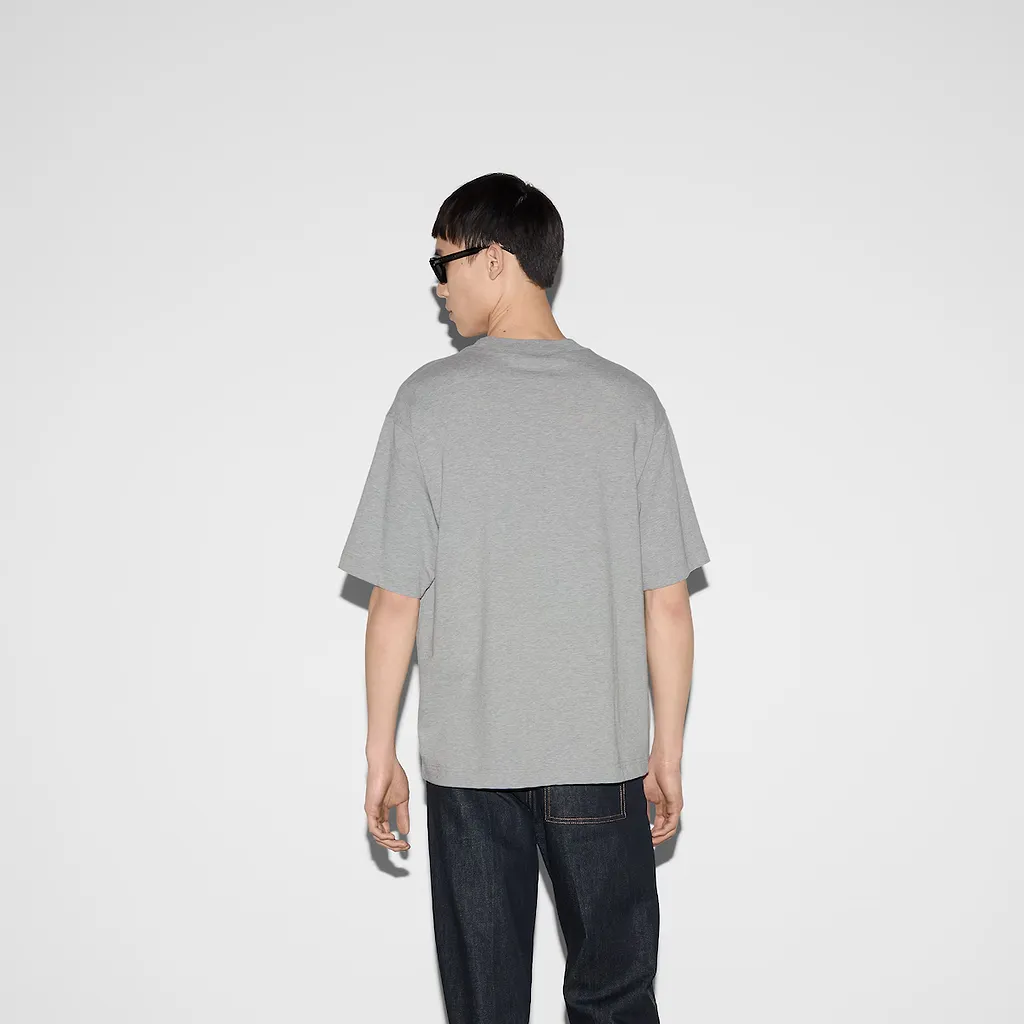 Cotton Jersey T-Shirt With Gucci Print