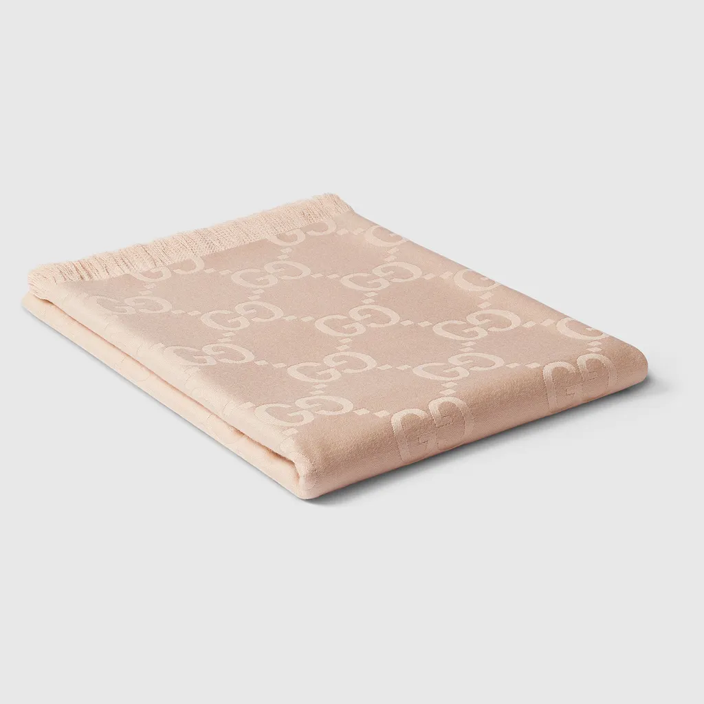 Gg Wool And Silk Blanket