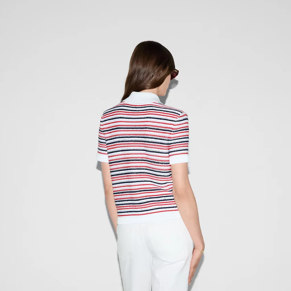 Fine Wool Polo Top