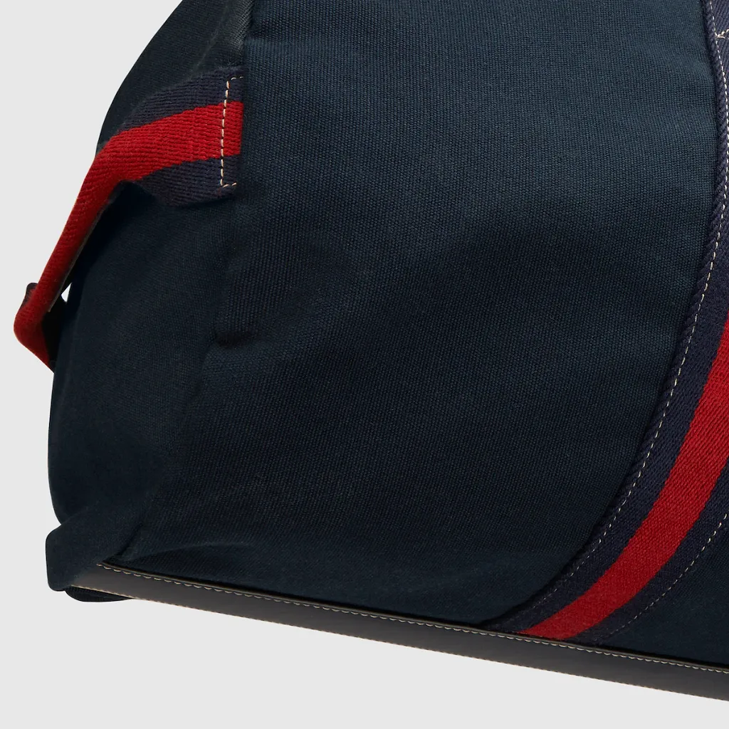 Large Printed Canvas Duffle Bag