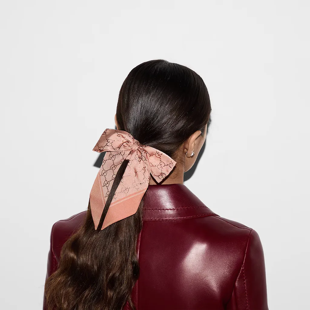 Gg Silk Jacquard Scrunchie