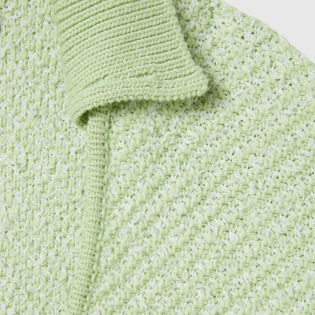 Cotton Blend Polo Top