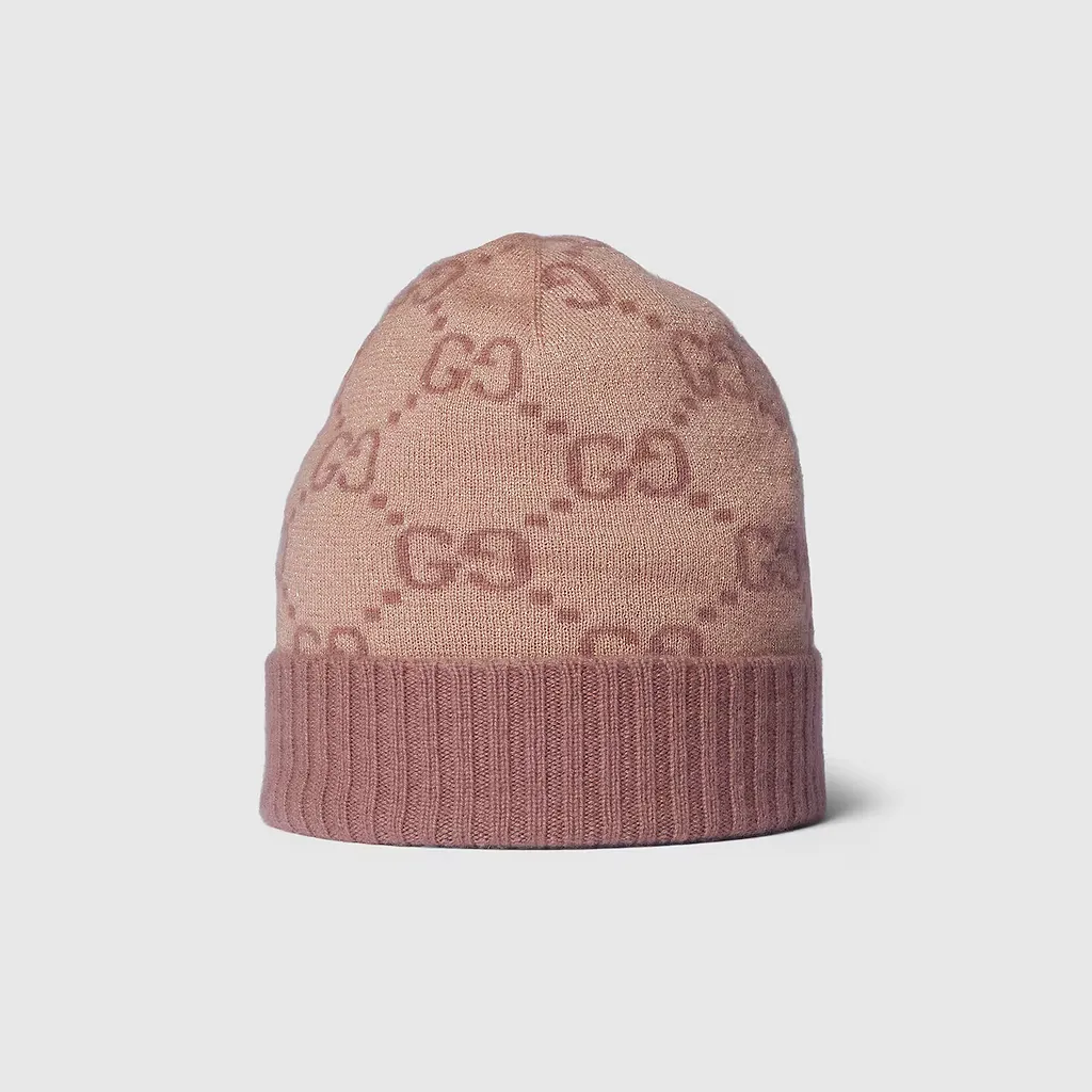Gg Cashmere Lamé Hat