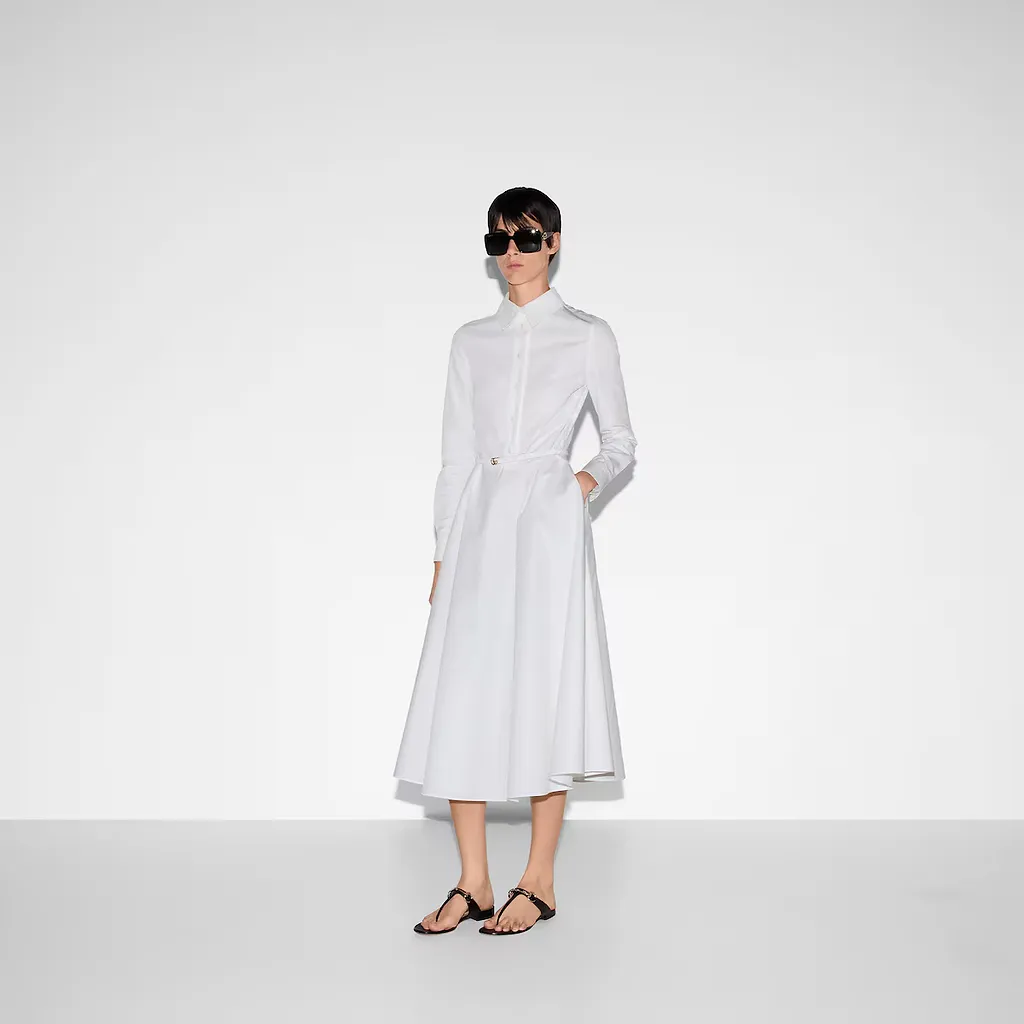 Cotton Poplin Dress