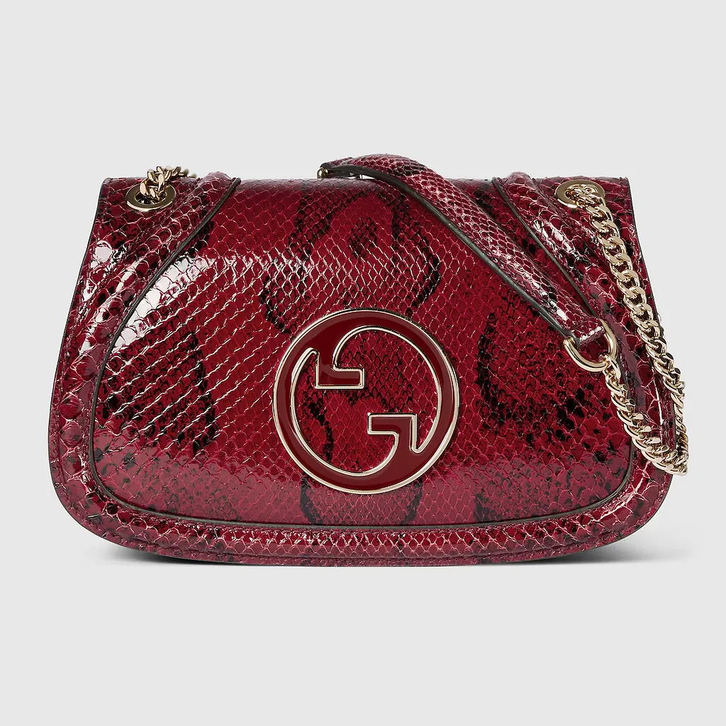 Gucci Blondie Python Medium Shoulder Bag