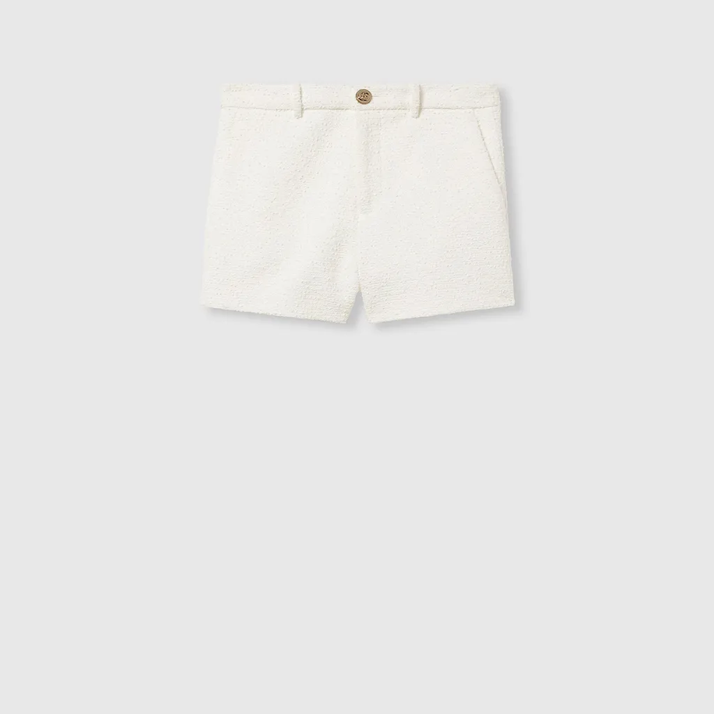 Cotton Bouclé Shorts