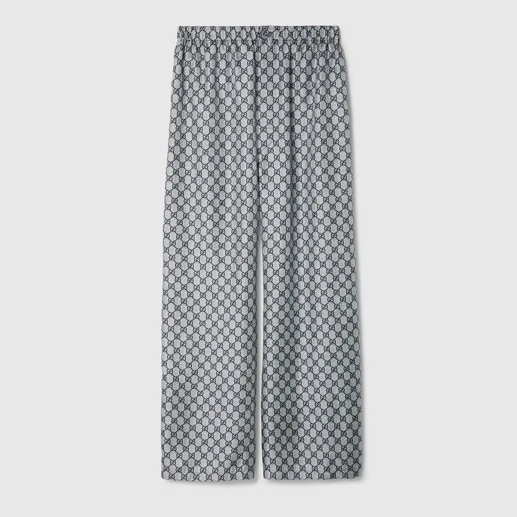 Gg Silk Twill Pants