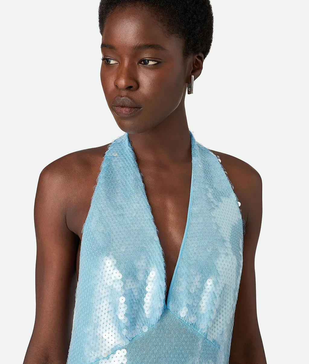 Light Viscose Sequins Dress