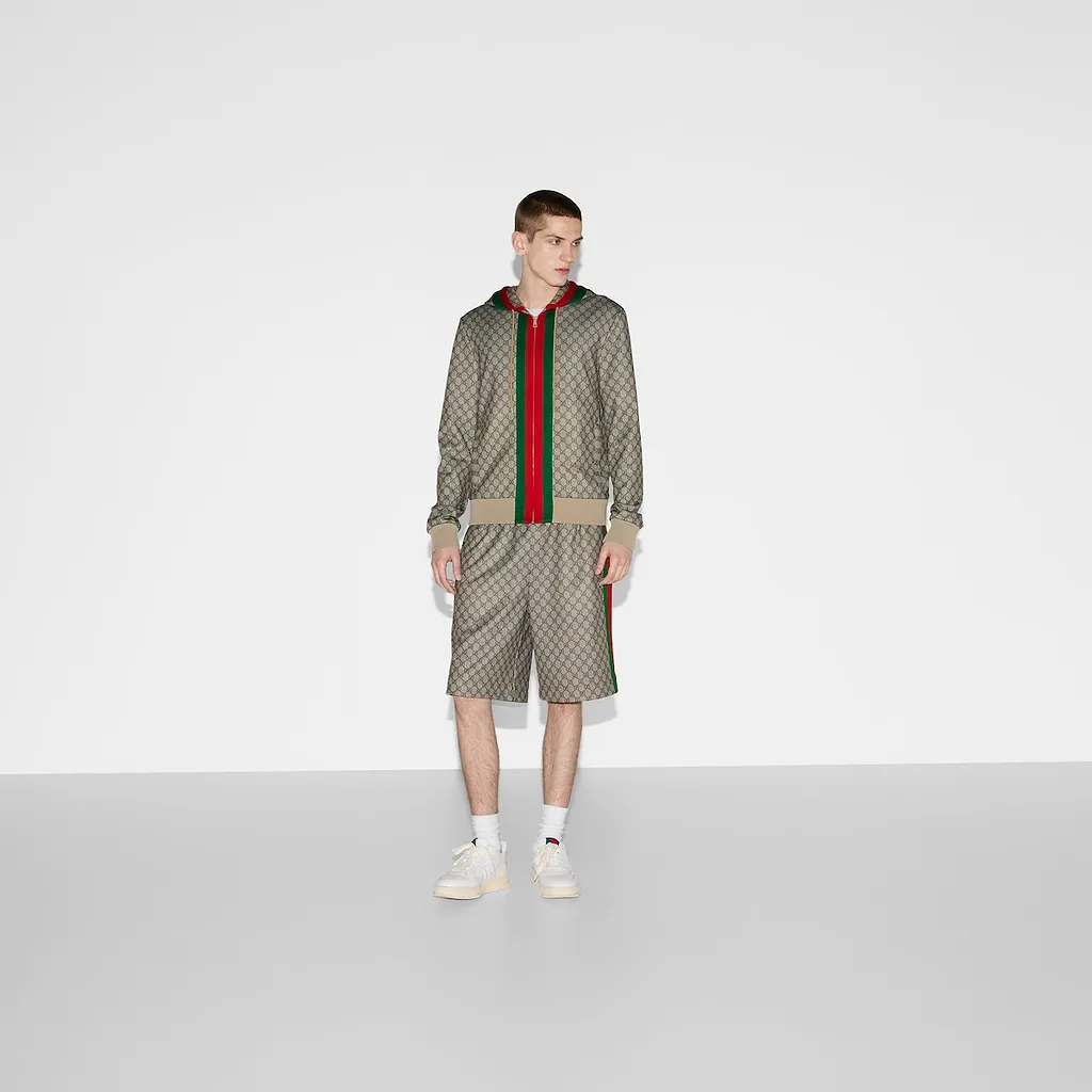 Technical Jersey Zip Jacket With Web