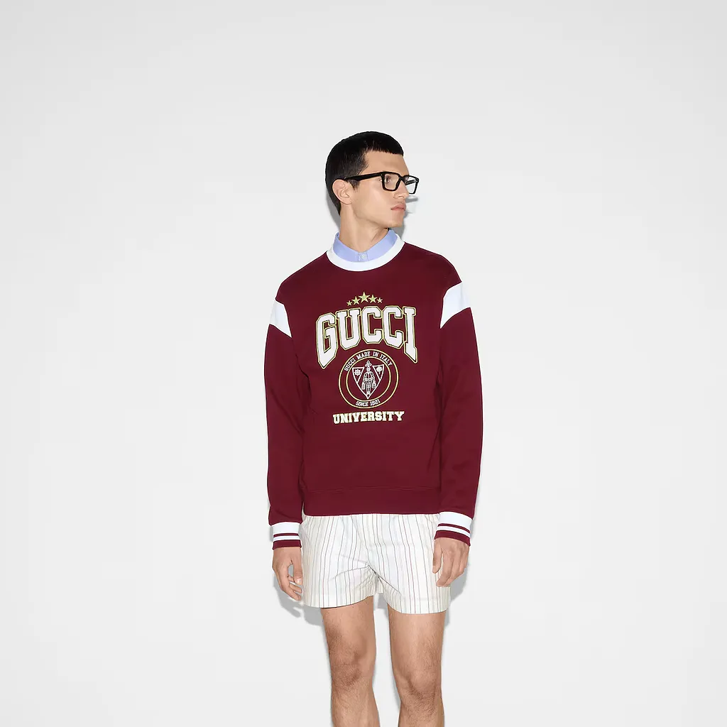 Embroidered Cotton Jersey Sweatshirt