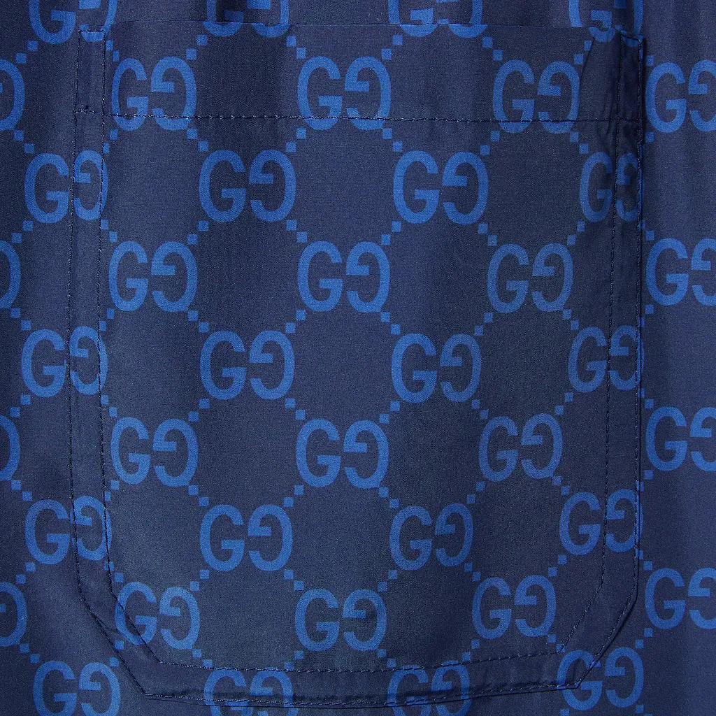 Printed Poplin Tech Swim Shorts