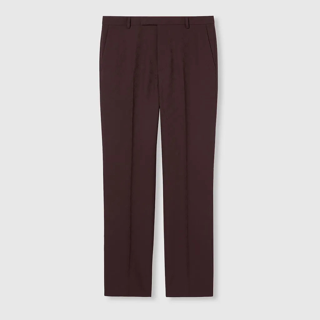 Gg Wool Jacquard Suit