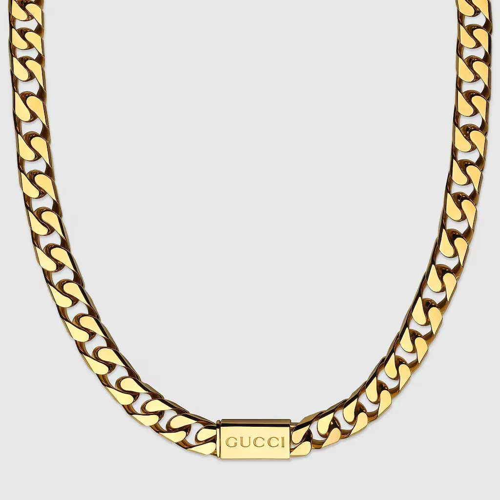 Gucci Script Chain Necklace