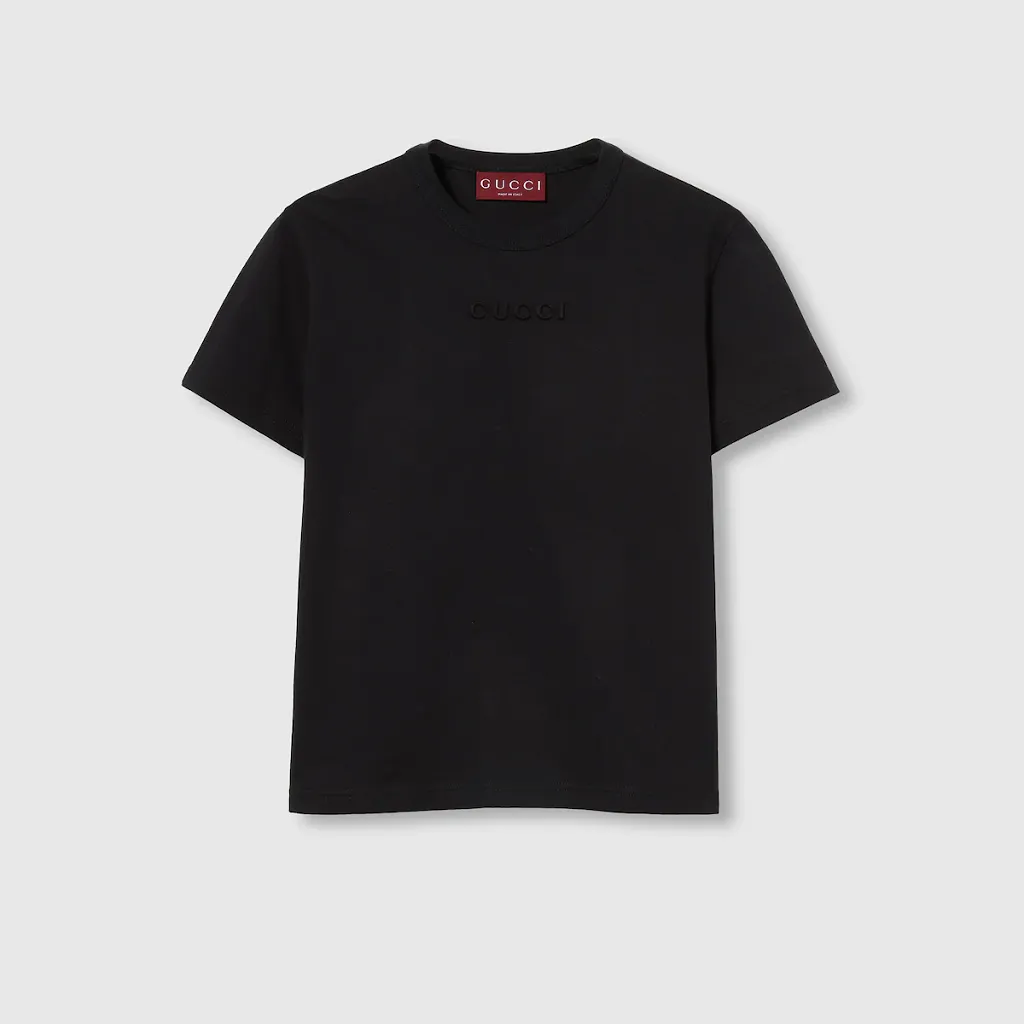 Cotton Jersey T-Shirt With Embroidery