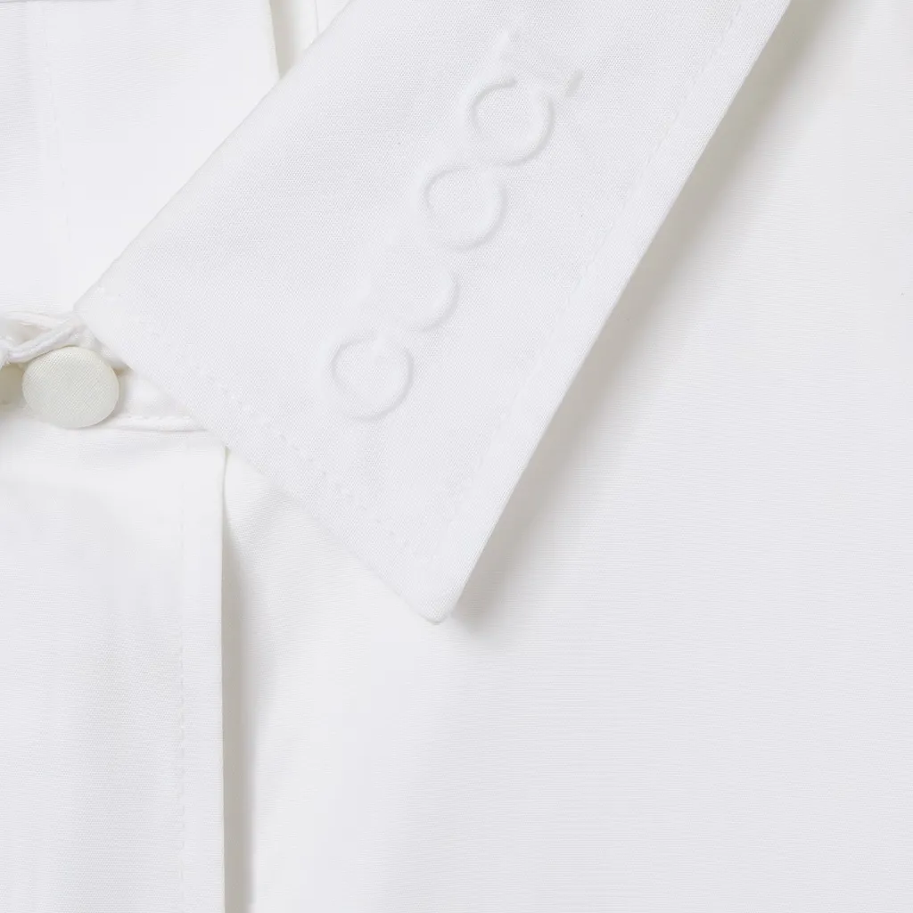 Embossed Cotton Poplin Shirt