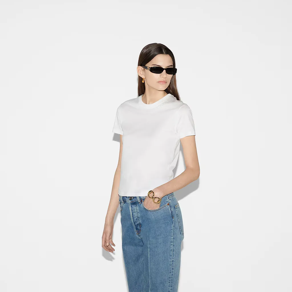 Embroidered Cotton Jersey T-Shirt