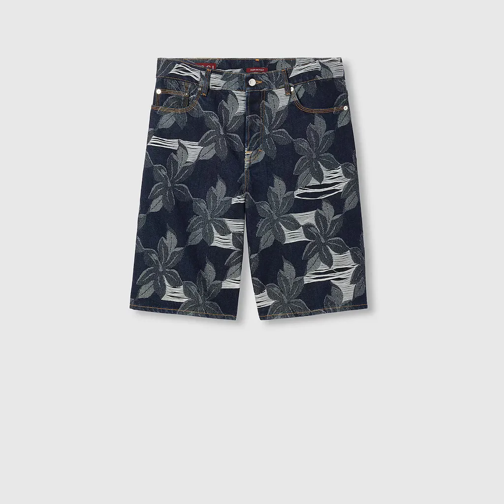 Denim Jacquard Pant