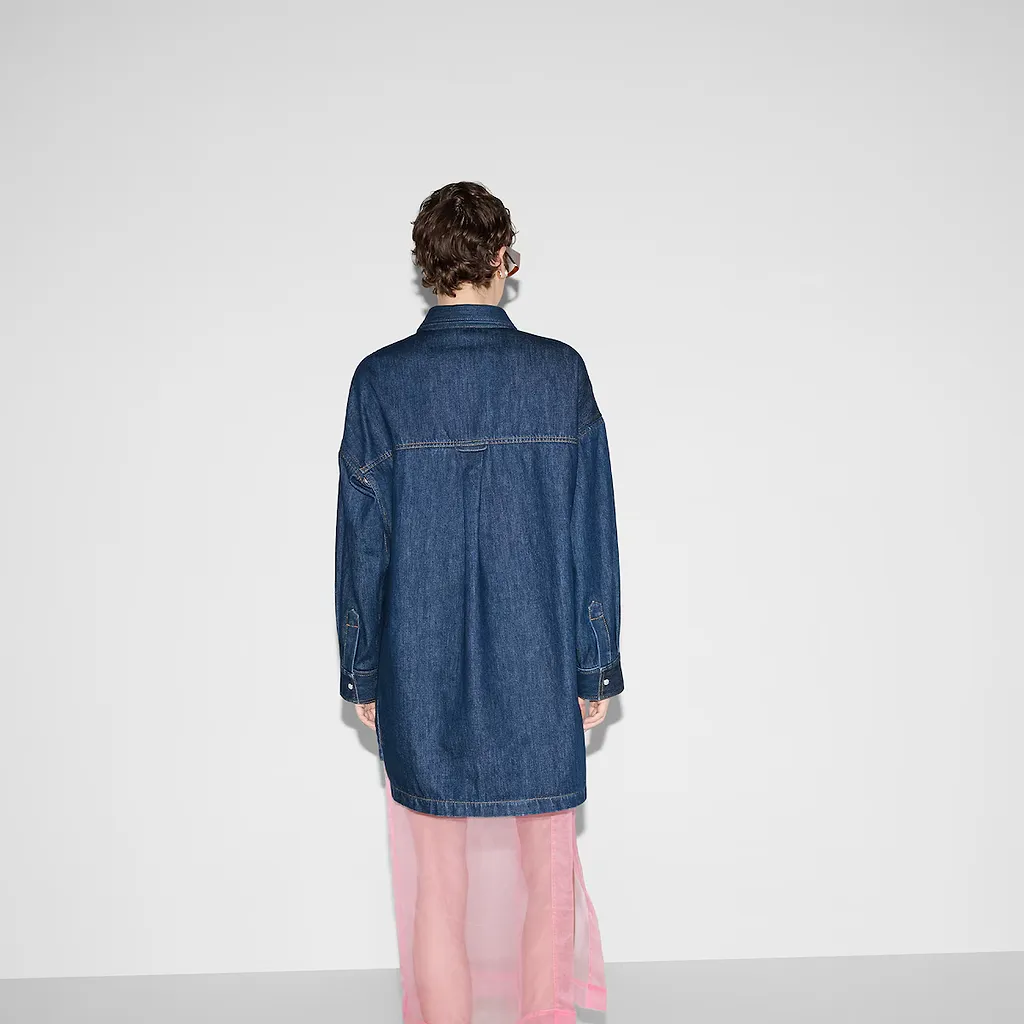 Embroidered Denim Shirt