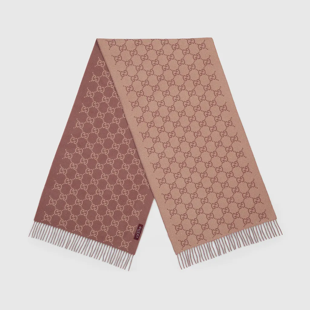 Gg Cashmere Lamé Shawl