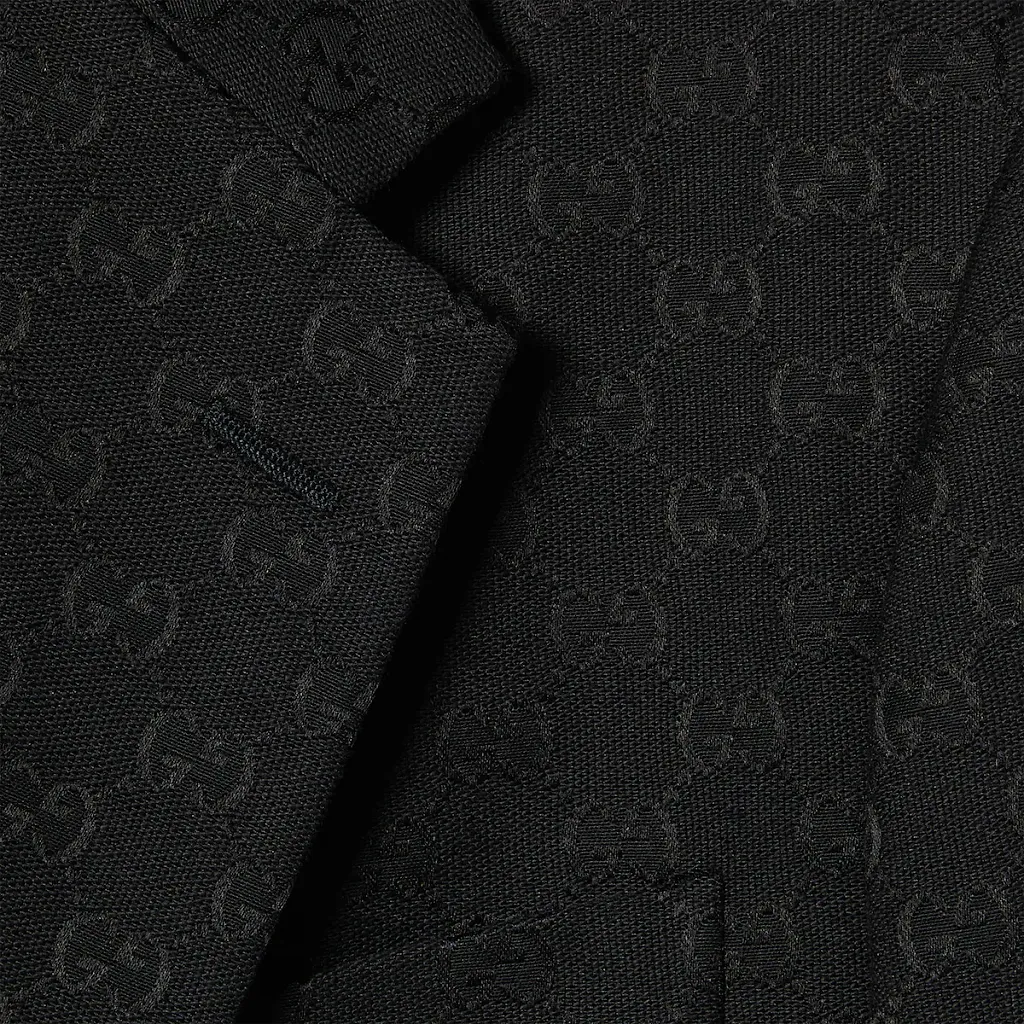 Gg Cotton Blend Canvas Jacket