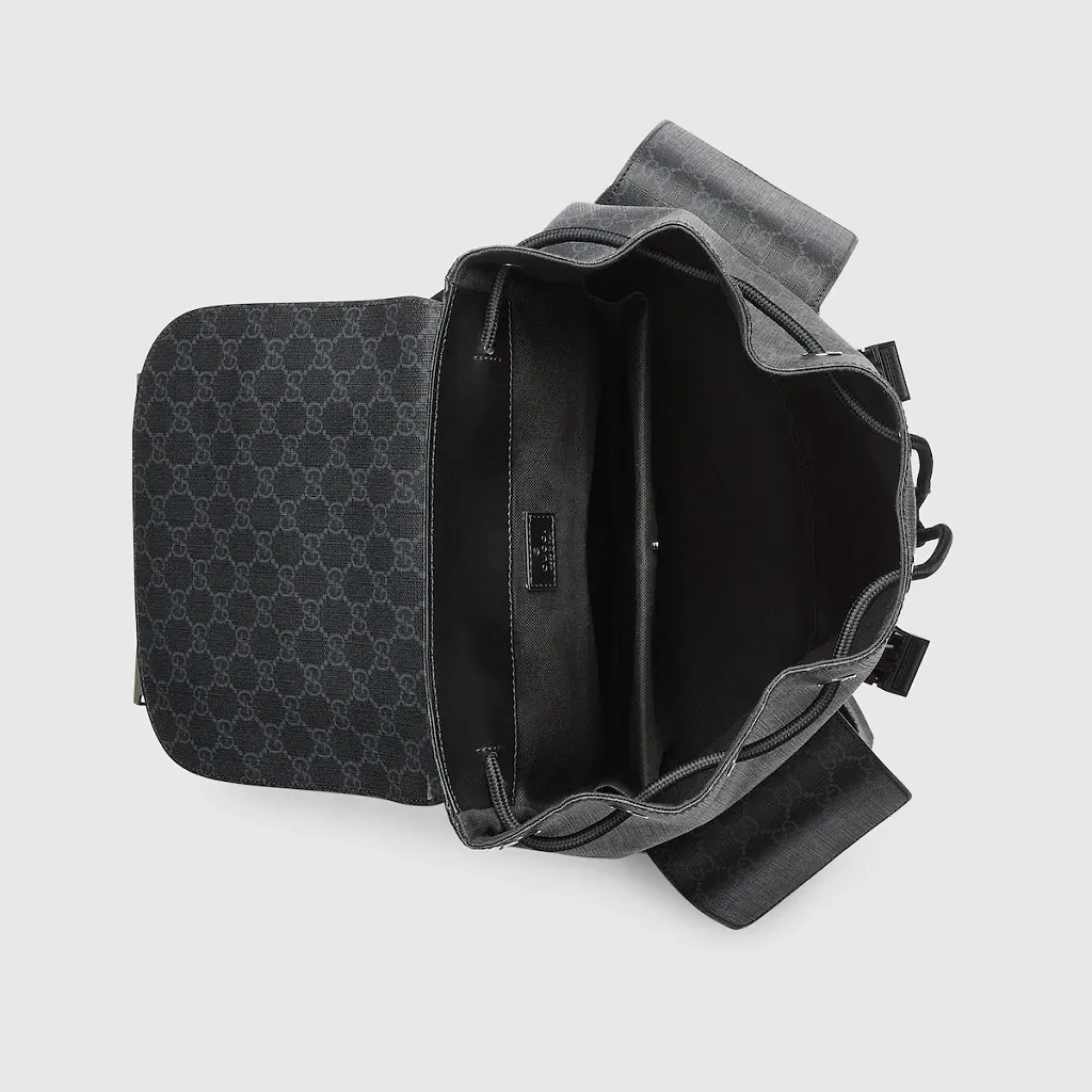 Gg Black Large Backpack