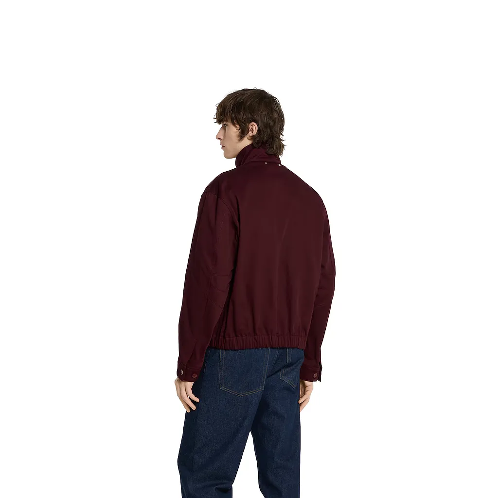Cotton Gabardine Jacket With Logo