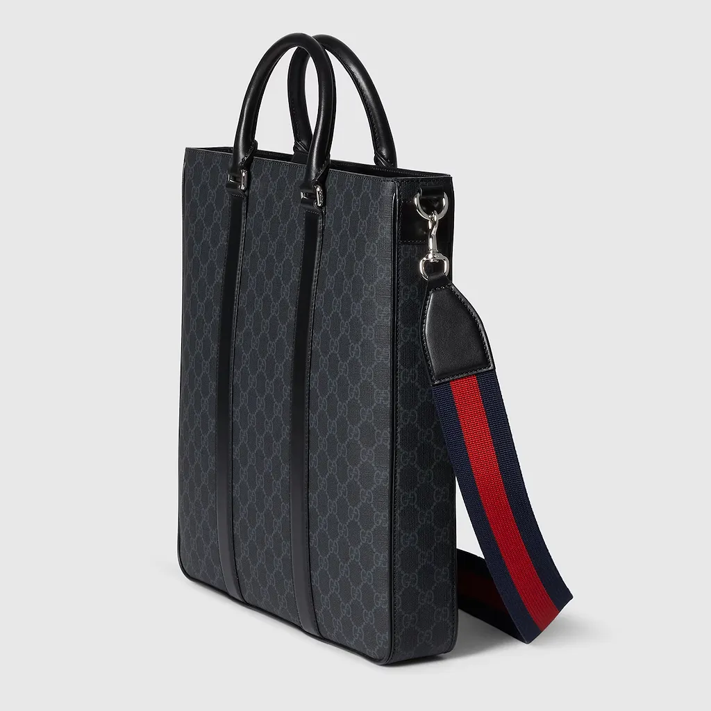 Gg Black Large Tote Bag