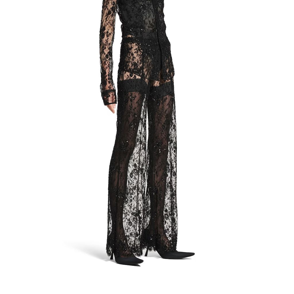 Embroidered Lace Pants