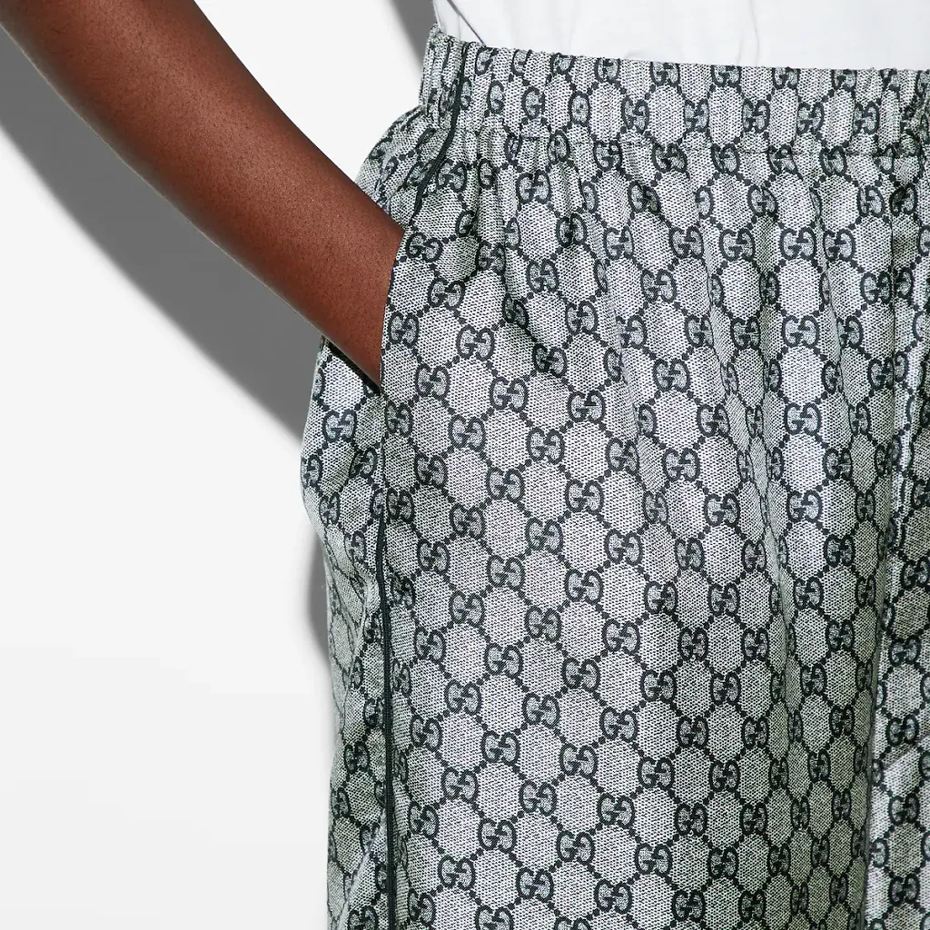 Gg Silk Twill Pants