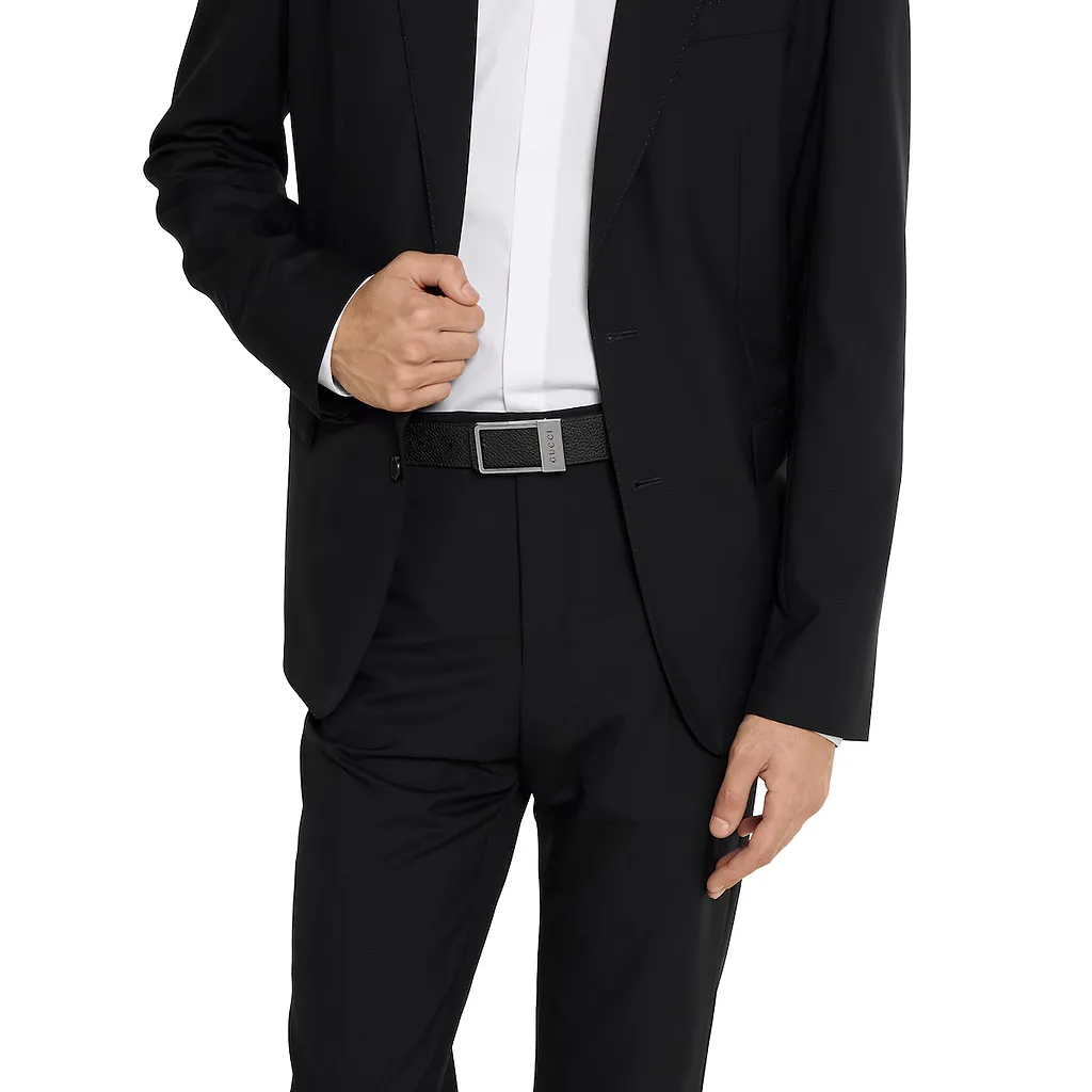 Reversible Belt With Rectangular Buckle