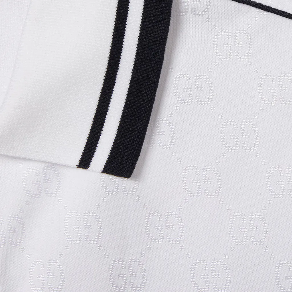 Gg Nylon And Cotton Polo Shirt