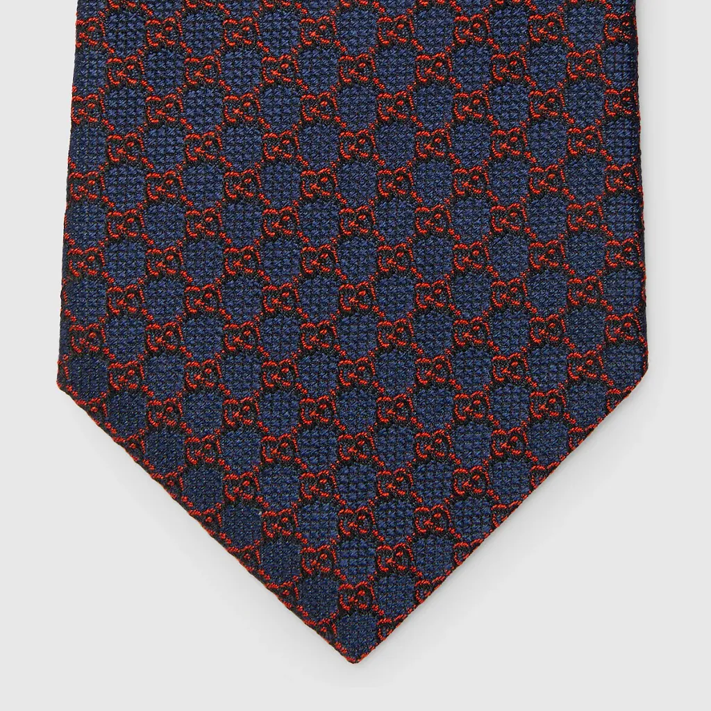 Gg Silk Jacquard Tie
