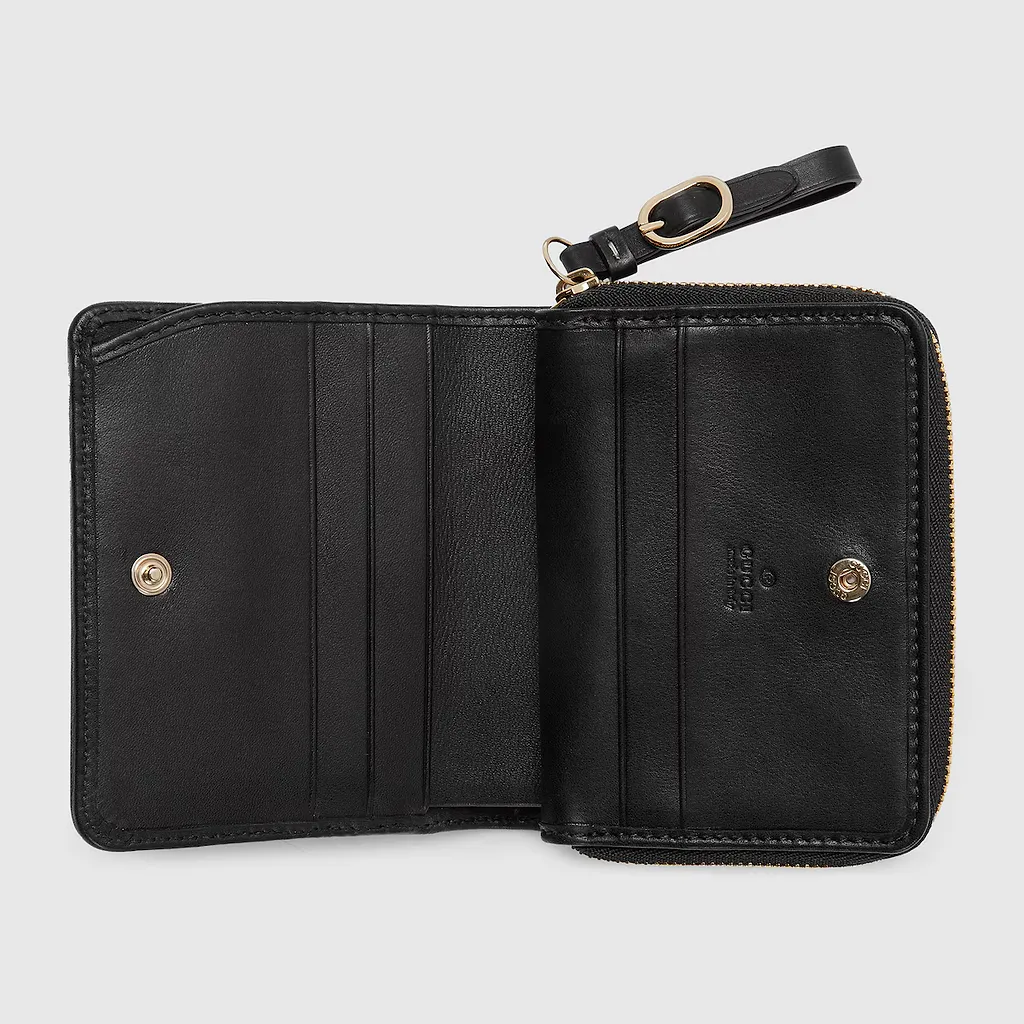 Gg Emblem Zip Mini Wallet