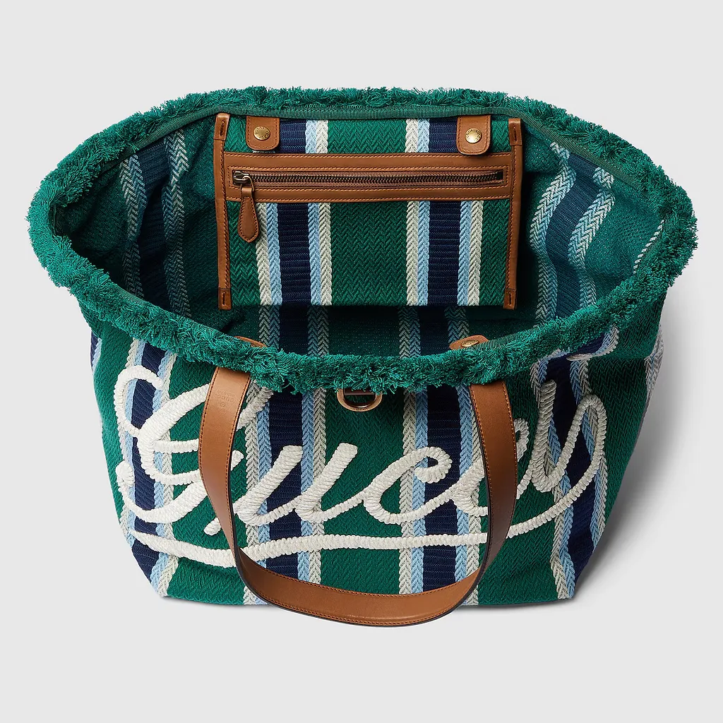 Embroidered Medium Canvas Tote Bag