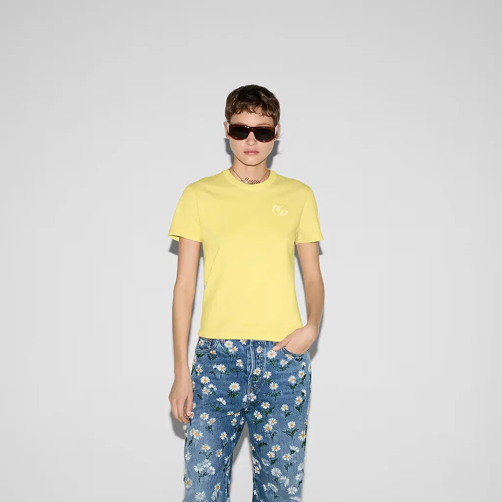 Embroidered Cotton Jersey T-Shirt