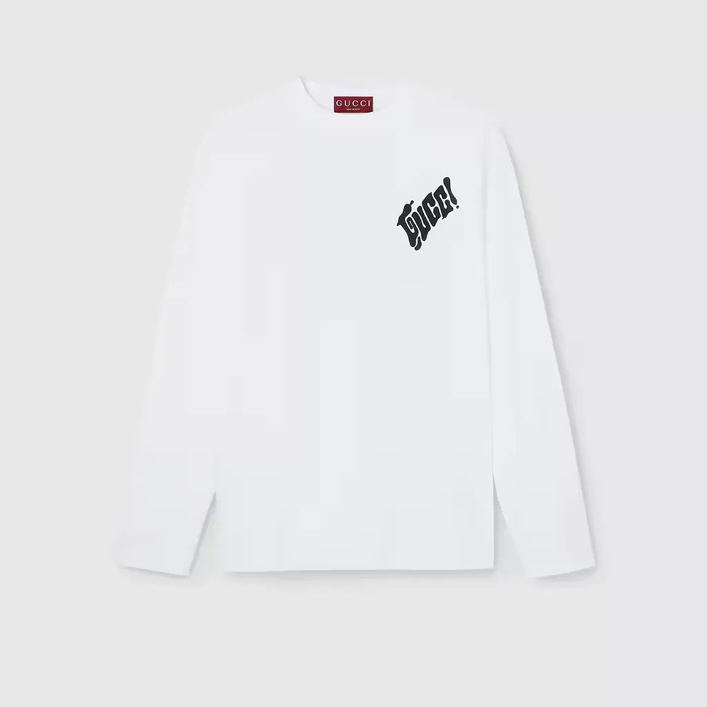 Cotton Jersey T-Shirt With Gucci Logo