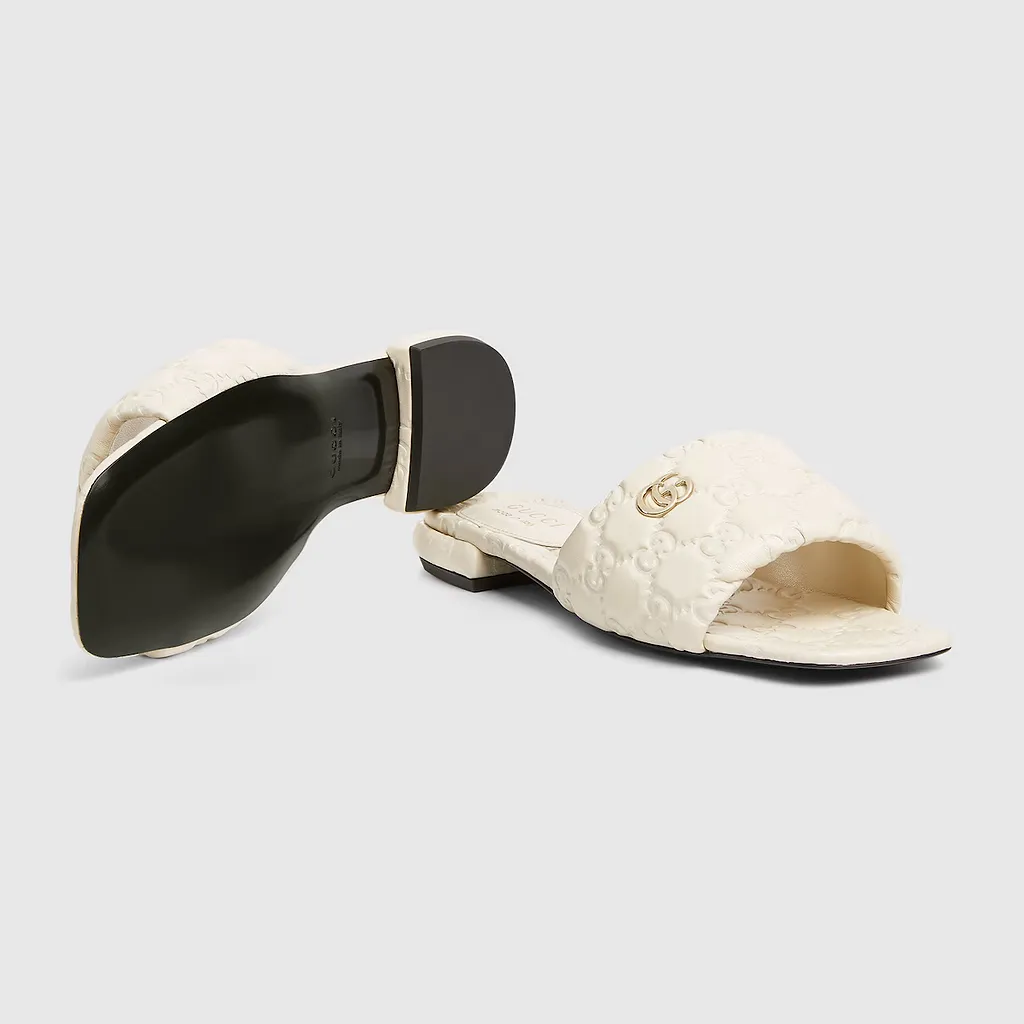Slide Sandal With Double G