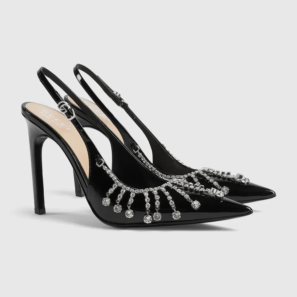 Pump With Crystal Chain