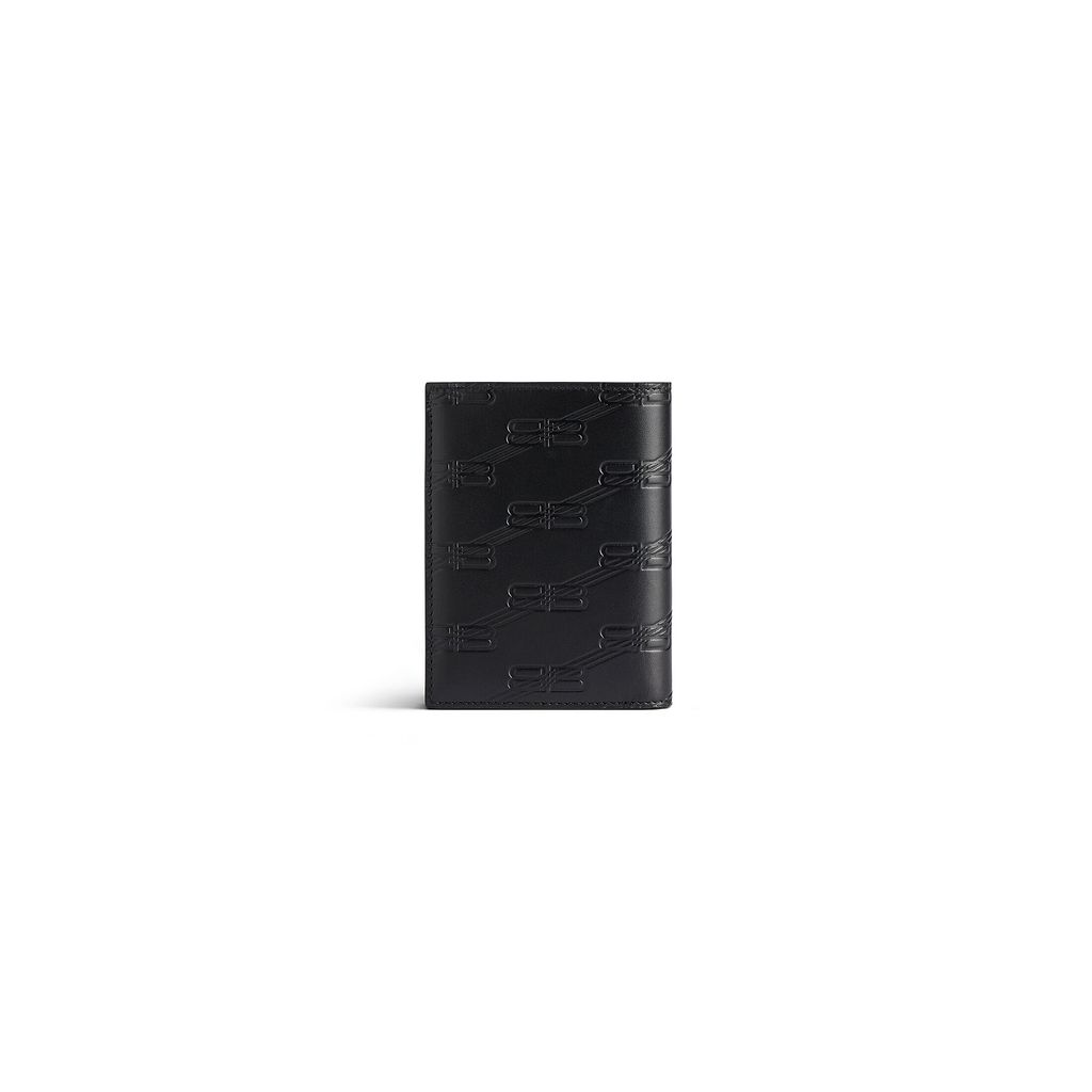 Embossed Monogram Vertical Bifold Wallet Box