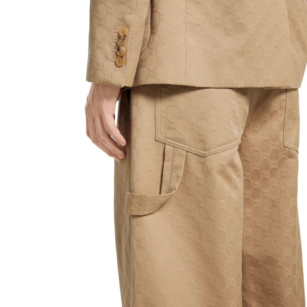 Gg Cotton Gabardine Pant