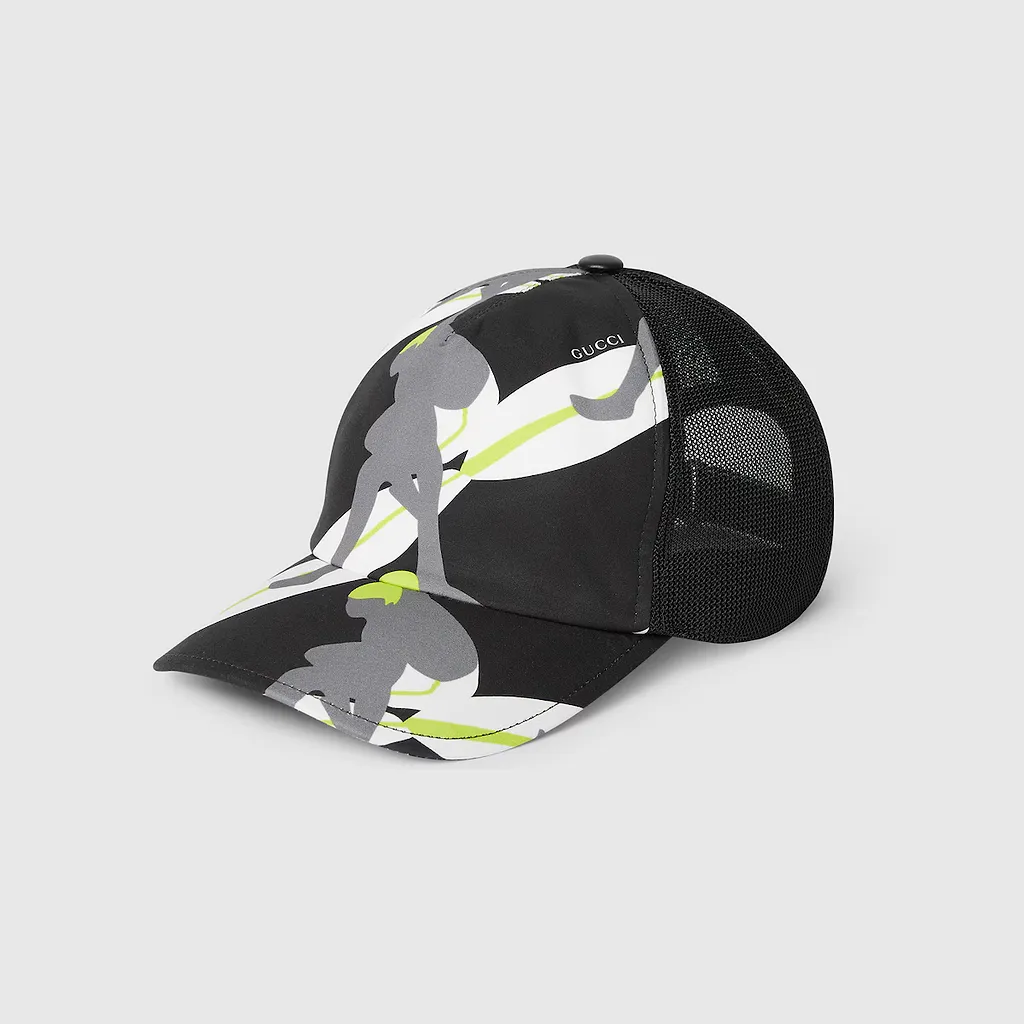 Printed Cotton Canvas Baseball Hat