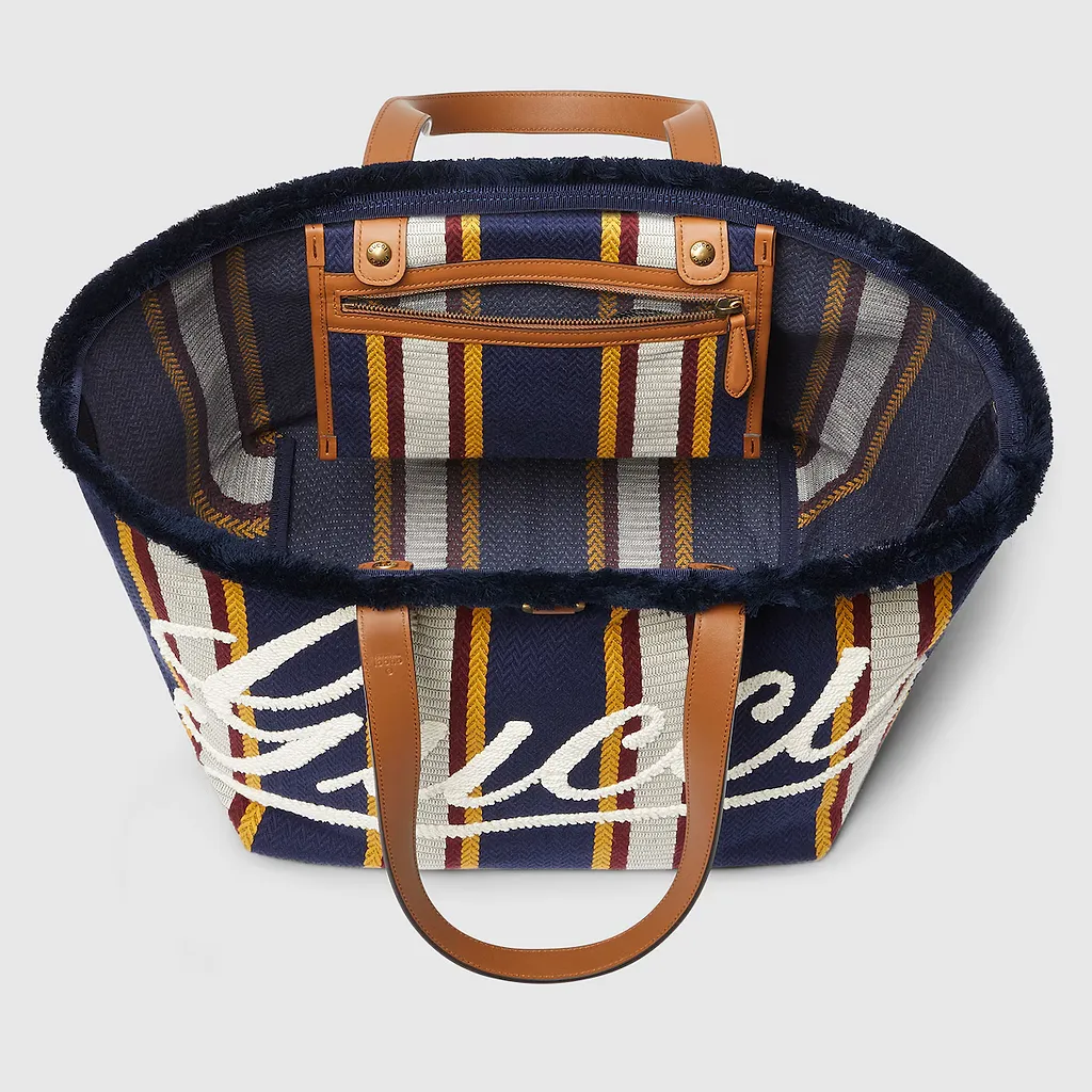 Embroidered Medium Canvas Tote Bag