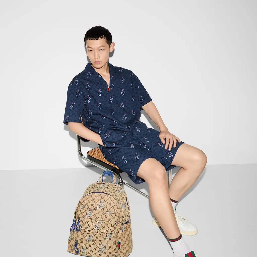 Printed Cotton Ripstop Shorts