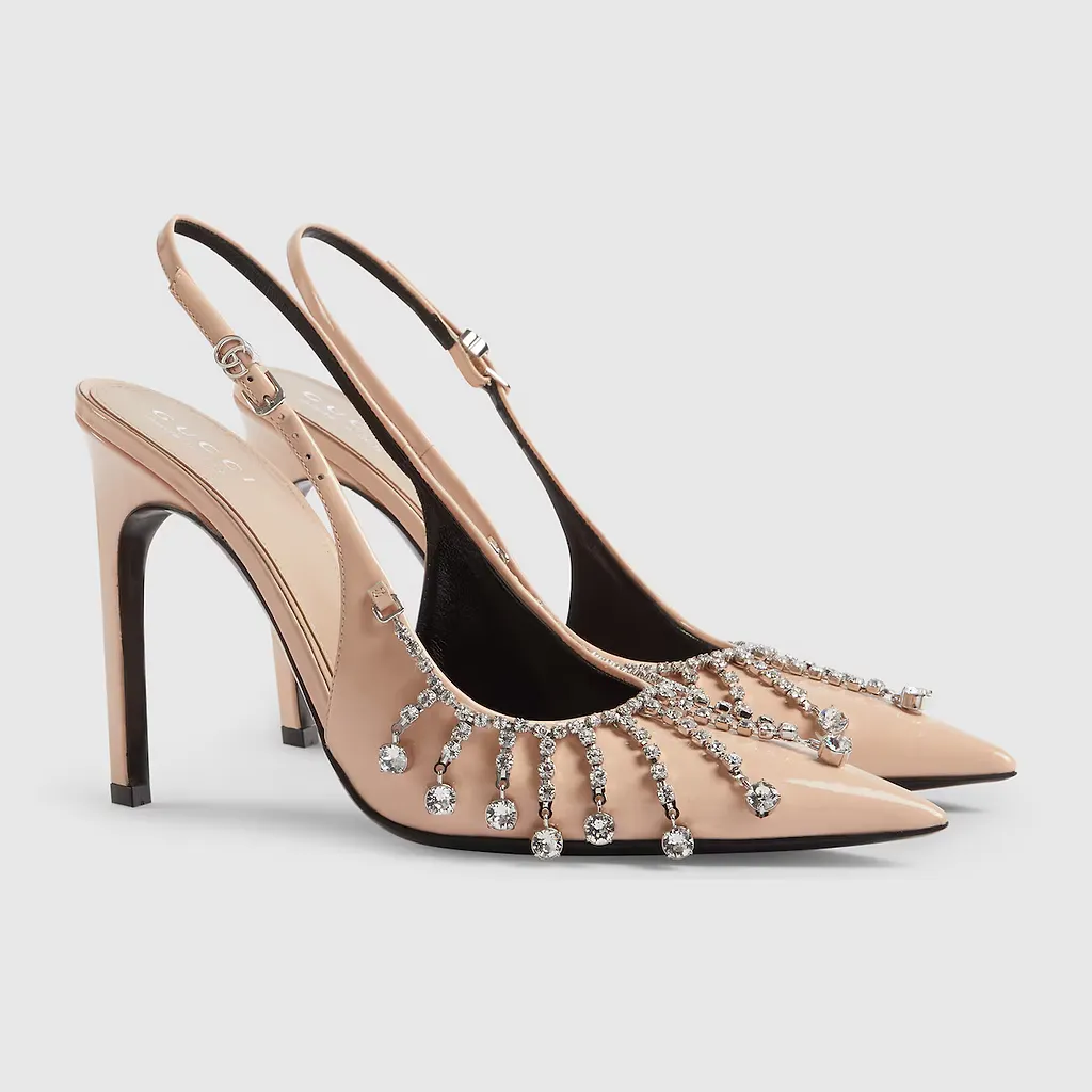 Pump With Crystal Chain