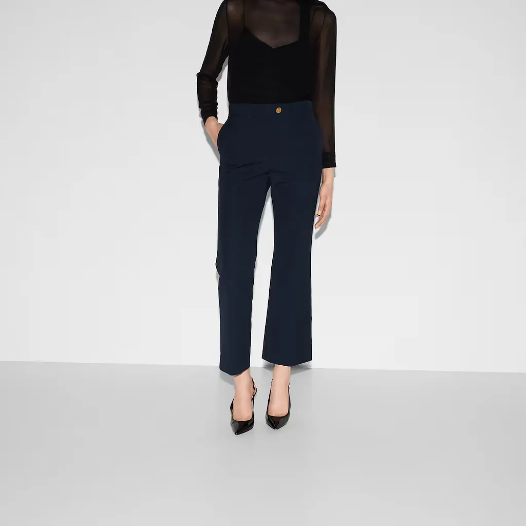 Cotton Trousers With Embroidery