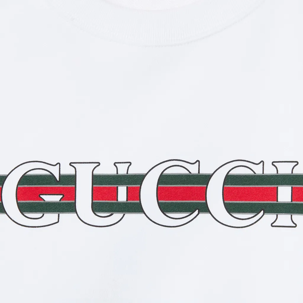 Cotton Jersey Sweatshirt With Print